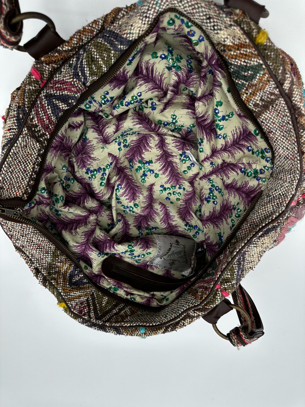 Anthropologie Miss Albright Y2K vagabond style Embroidered Bohemian Bag - Picture 10 of 13